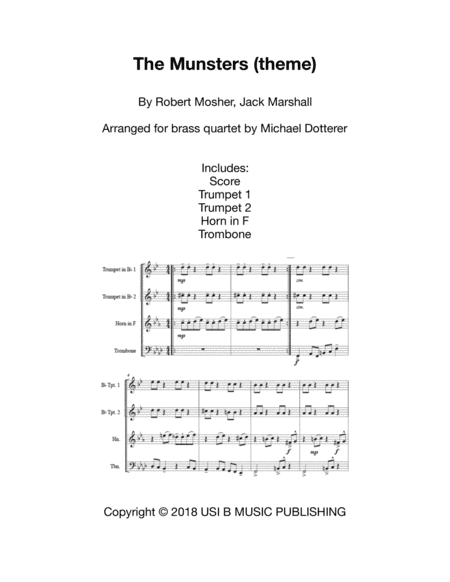 The Munsters Theme (arr. Michael Dotterer)