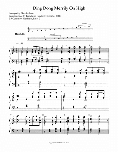Ding Dong Merrily On High (arr. Mareike Davis)