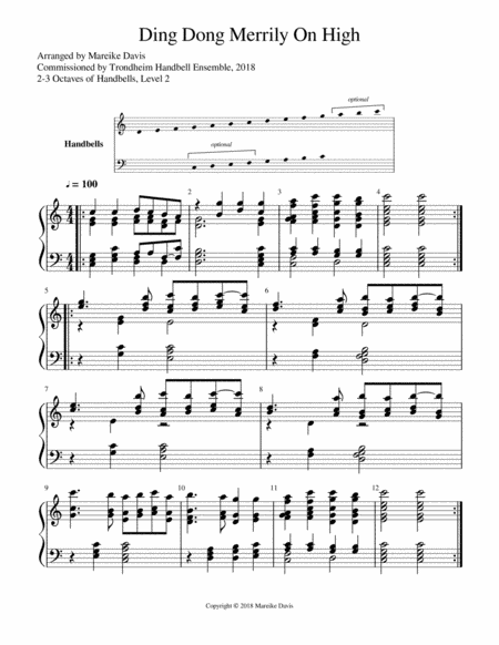 Ding Dong Merrily On High (arr. Mareike Davis)