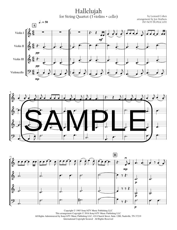 Hallelujah (arr. Jen Mathers)