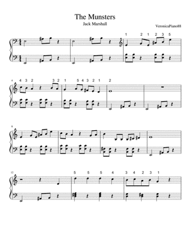 The Munsters Theme (arr. VeronicaPiano88)