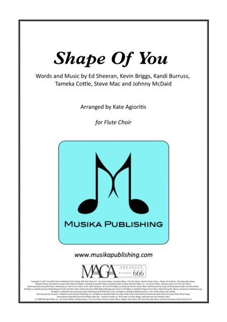 Shape Of You (arr. Kate Agioritis)