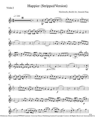 Happier (arr. Amanda Pang)
