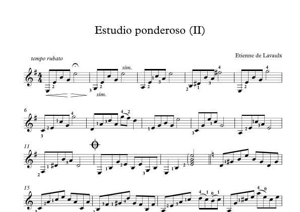Estudio Ponderoso (II)