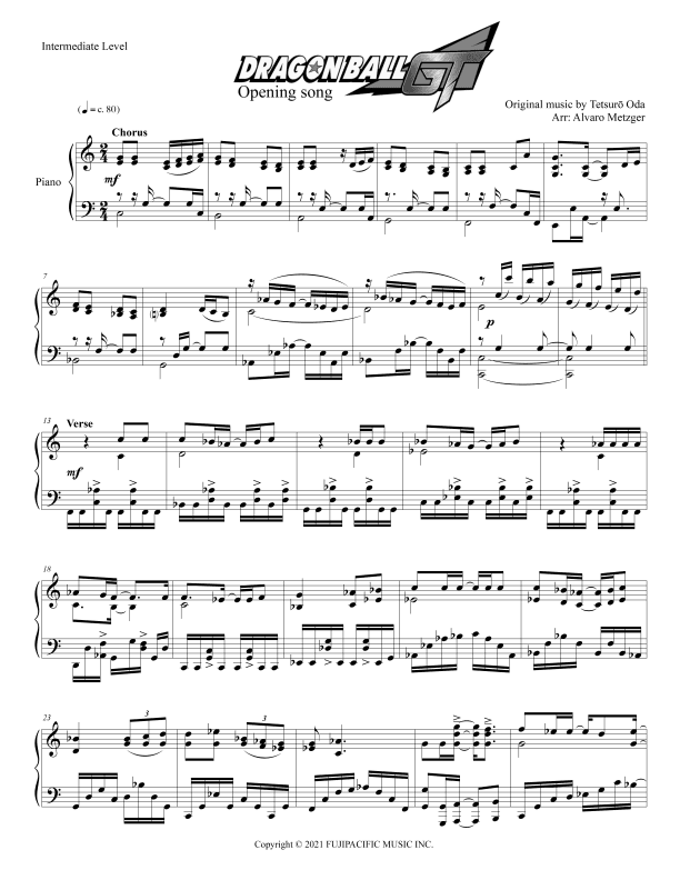 Dragon Ball Gt (arr. Alvaro Metzger)