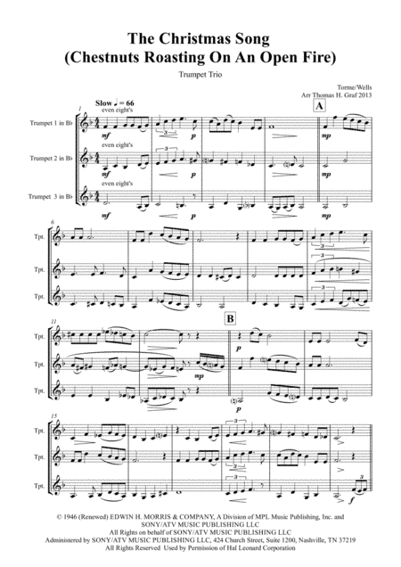 The Christmas Song (Chestnuts Roasting On An Open Fire) (arr. Thomas H. Graf)