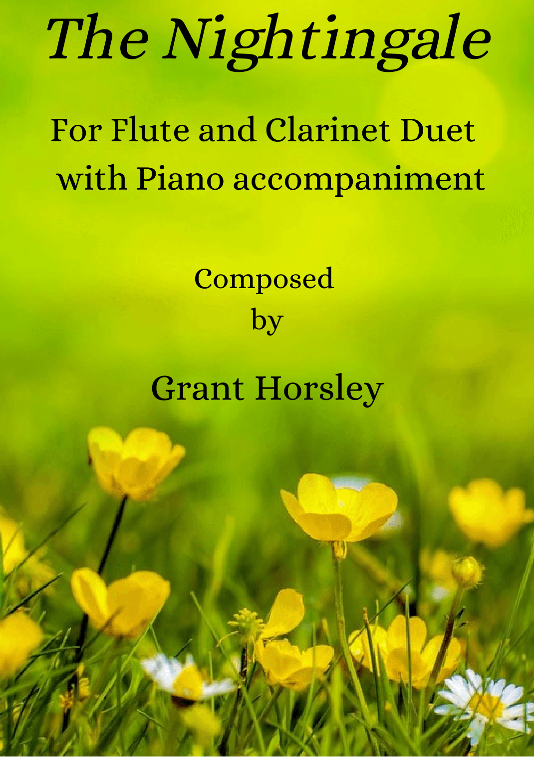The Nightingale. Flute and Clarinet Duet with Piano- Early Intermediate