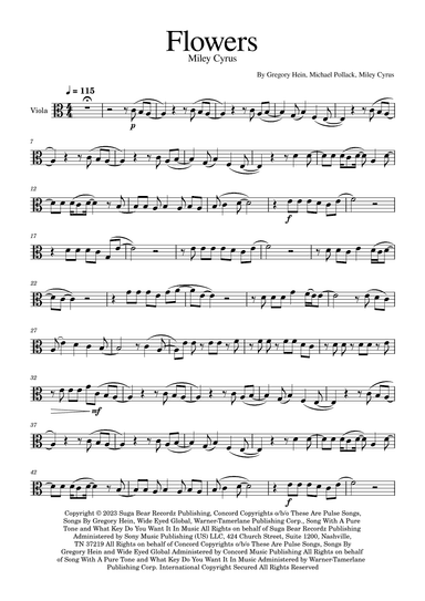 Flowers (arr. Golden Skull Editions)