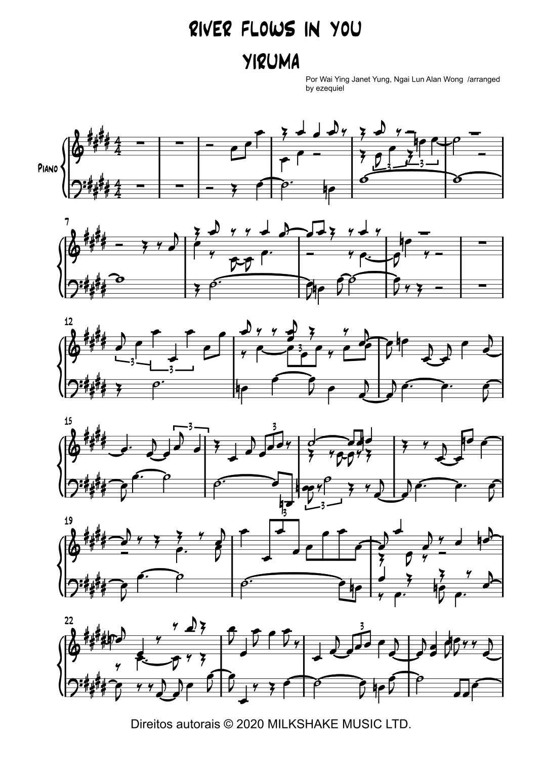 River Flows To You Ep51 (arr. ezequiel zeferino edição)