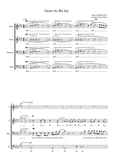 Grow As We Go (arr. Sam Gilliatt)