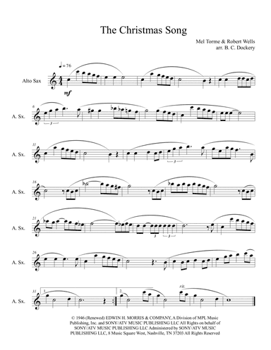The Christmas Song (chestnuts Roasting On An Open Fire) (arr. B. C. Dockery)