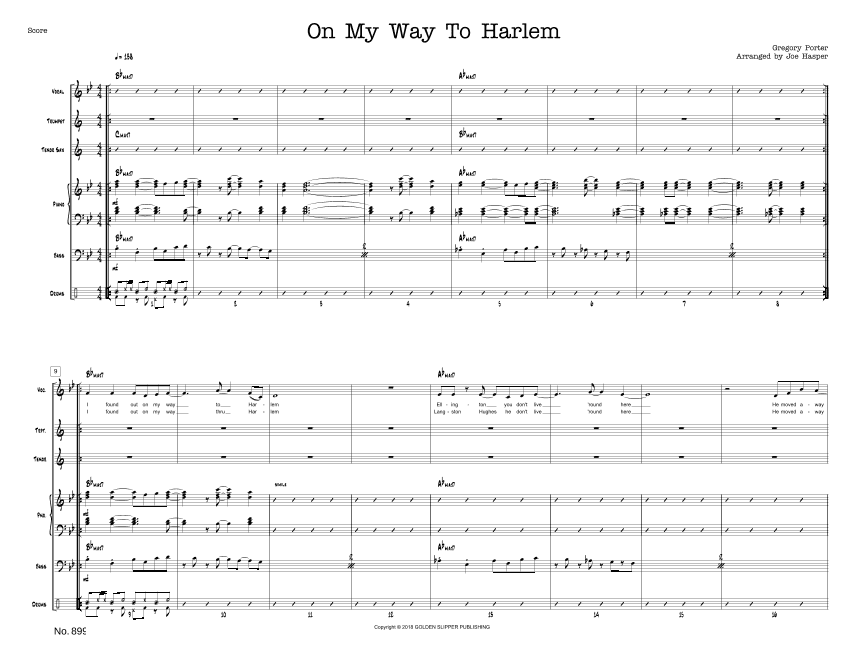 On My Way To Harlem (arr. Joseph Hasper)