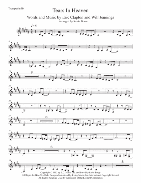 Tears In Heaven (arr. Kevin Busse)