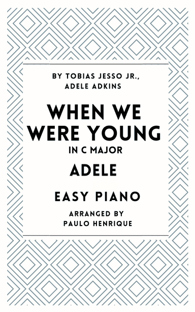When We Were Young (arr. Paulo Henrique)