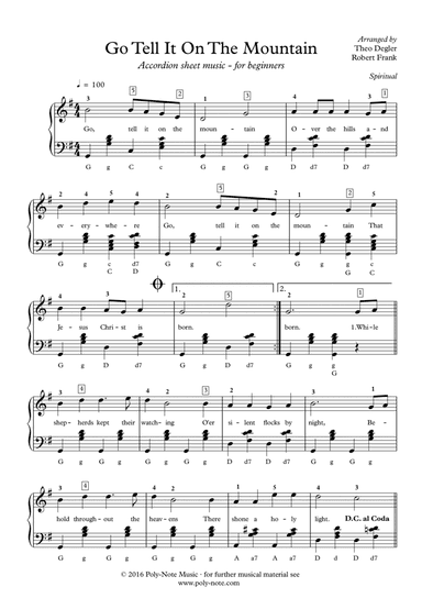 GO TELL IT ON THE MOUNTAIN (arr. Theo Degler)