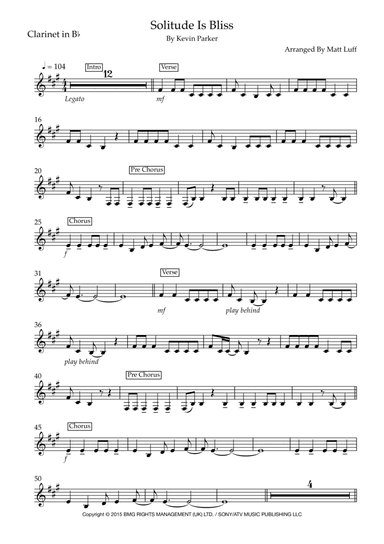 Solitude Is Bliss (arr. Matt Luff)