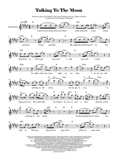 Talking To The Moon (arr. Henrique F Mangoni)