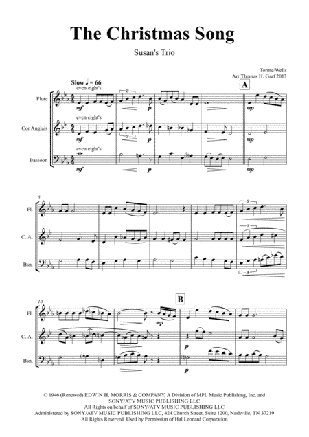Christmas Song (arr. Thomas Graf)