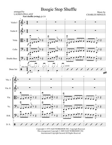 Boogie Stop Shuffle (arr. Lauren Pellant)