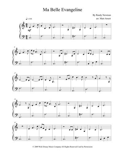 Ma Belle Evangeline (arr. Matt Arnett)