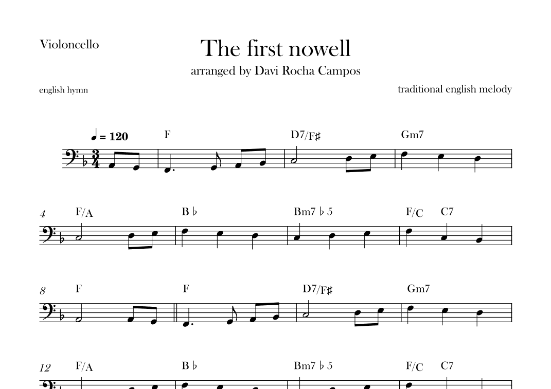 The First nowell (arr. Davi Rocha Campos)