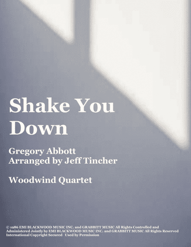 Shake You Down (arr. Jeff Tincher)