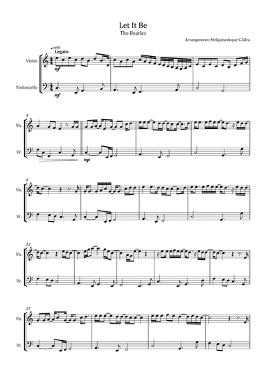 Let It Be (arr. Melquisedeque C.Silva)