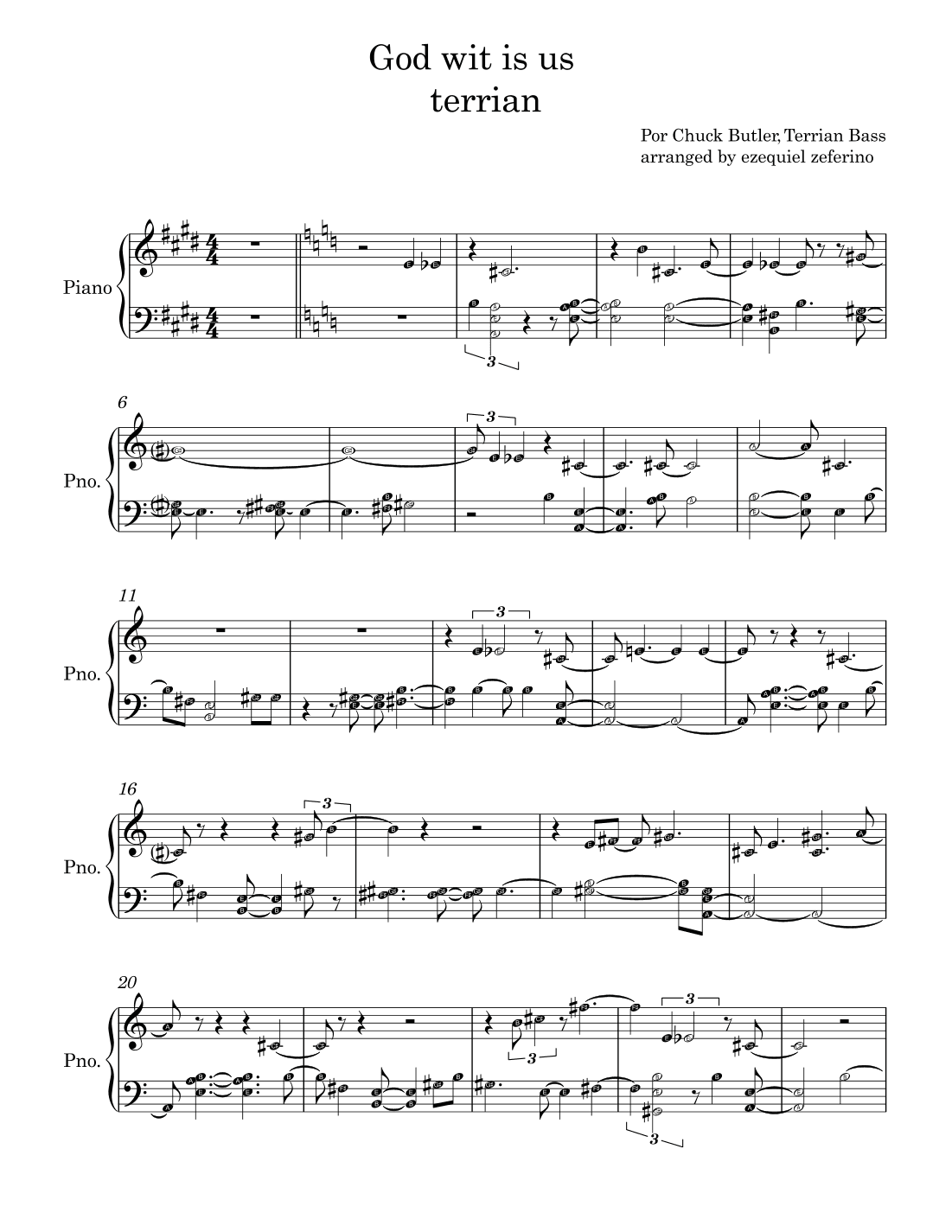God With Us (arr. by ezequiel zeferino)