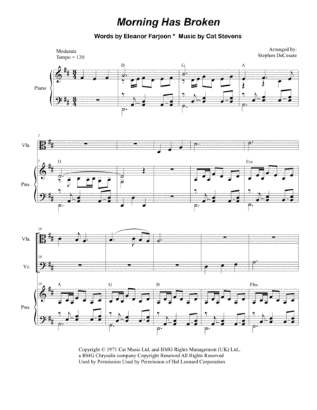Morning Has Broken (arr. Stephen DeCesare)