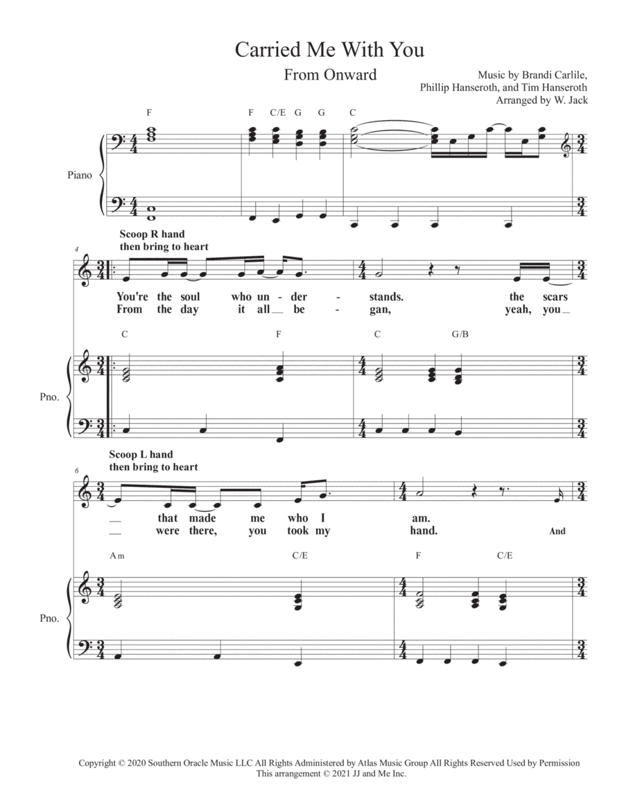 Carried Me With You (arr. W. Jack)