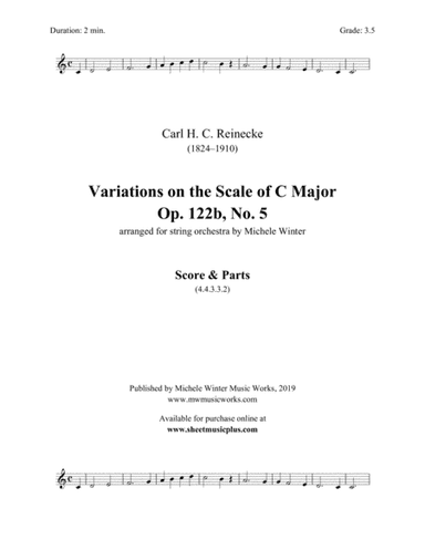 Reinecke Variations on the Scale of C Major (arr. Michele Winter)