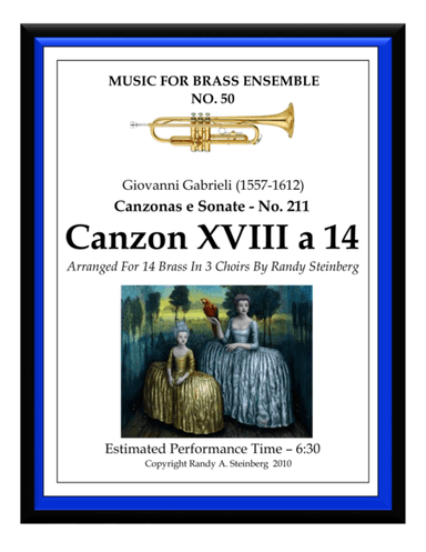 Canzon XVIII a 14 - No. 211 (arr. Randy A. Steinberg)