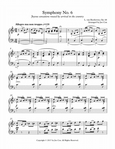 Symphony No. 6 (Pastorale) (arr. Joe Cox)