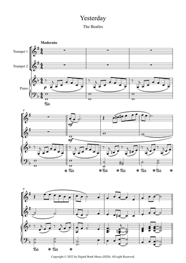 Yesterday (arr. Digital Book Music)