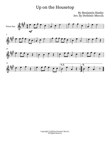 Up on the Housetop (arr. Dominic Meccia)