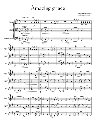 Amazing Grace (arr. Everaldo Martinez)