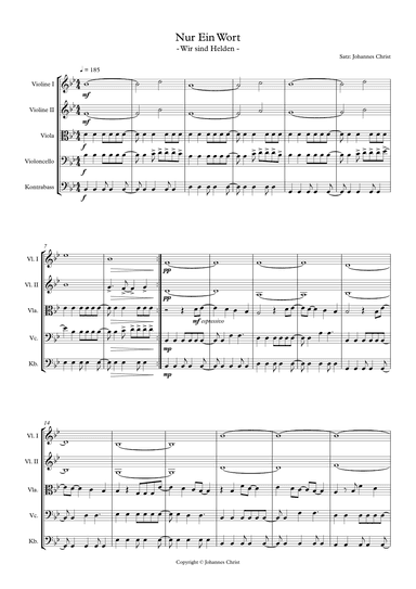 Nur Ein Wort (arr. Johannes Christ)