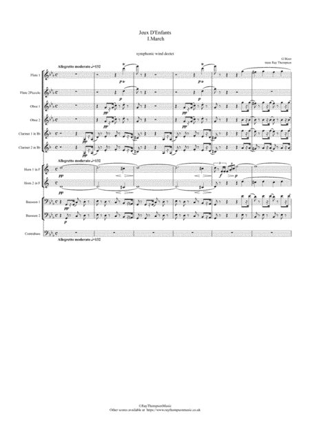 Bizet: Jeux D'Enfants (Children's Games) I.March (Trompette et tambour) - symphonic wind (arr. Ray Thompson)