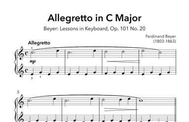 Allegretto in C Major, Op. 101 No. 20 (arr. Sidewalk Labs)