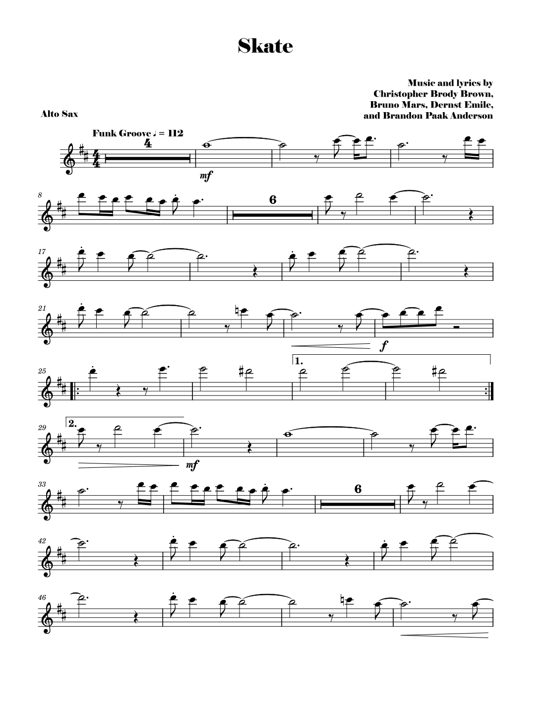 Skate (arr. David Lartey)