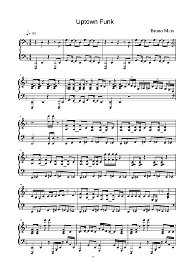 Uptown Funk (arr. Mark Ronson ft. Bruno Mars)