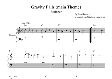 Gravity Falls (main Theme) (arr. Gildson Cerqueira)