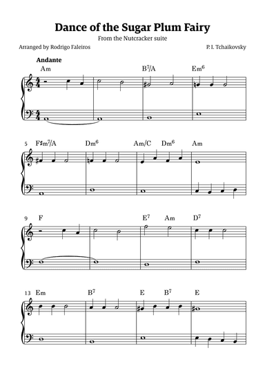 Sugar Plum Fairy theme (arr. Rodrigo Faleiros)