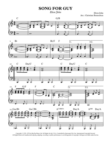 Song For Guy (arr. Christian Bennedsen)