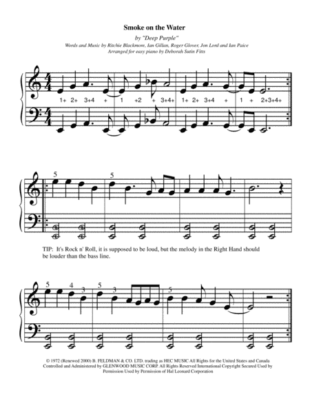 Smoke On The Water (arr. Deborah Sutin Fitts)
