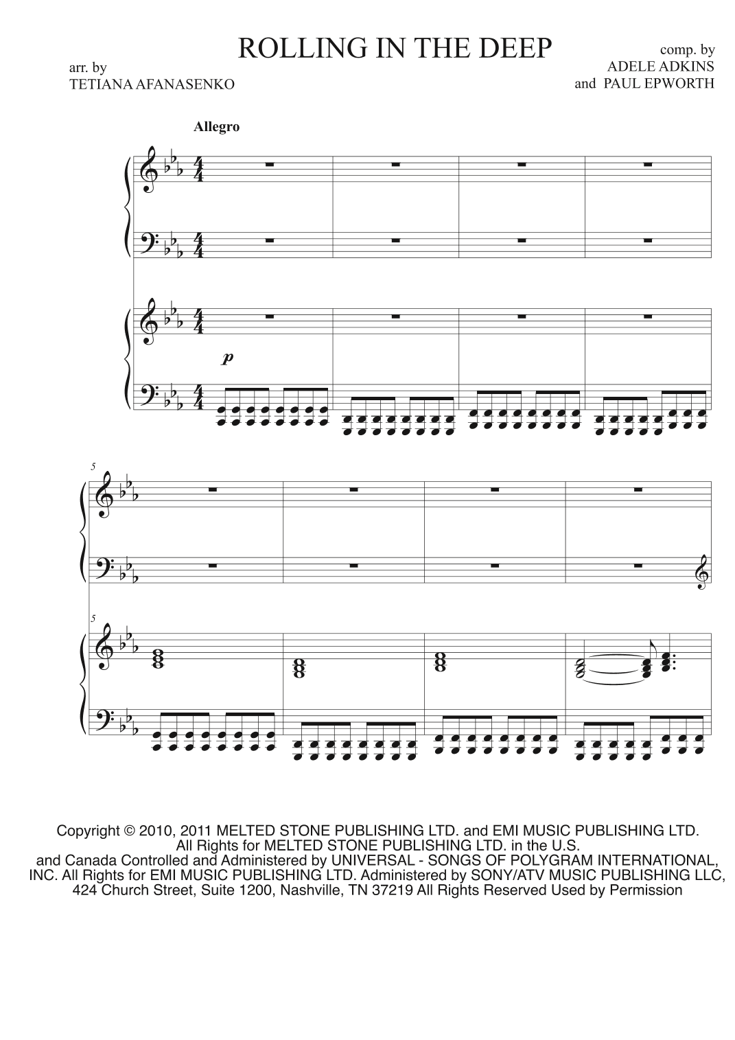 Rolling In The Deep (arr. Tetiana Afanasenko)