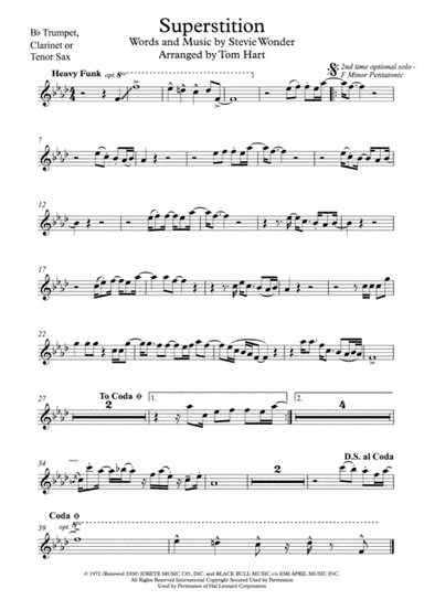 Superstition (arr. Tom Hart)
