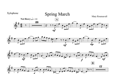 Spring March: XYLOPHONE PART