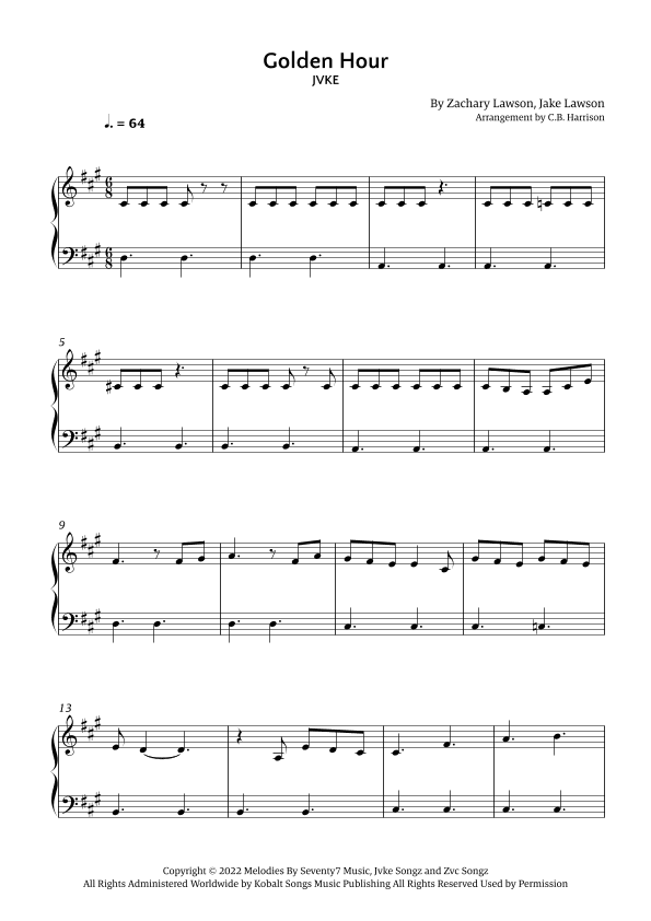 Golden Hour (arr. C. B. Harrison)