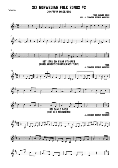 Six norwegian folk songs #2 (arr. Alexander Bosrup Karlsen)